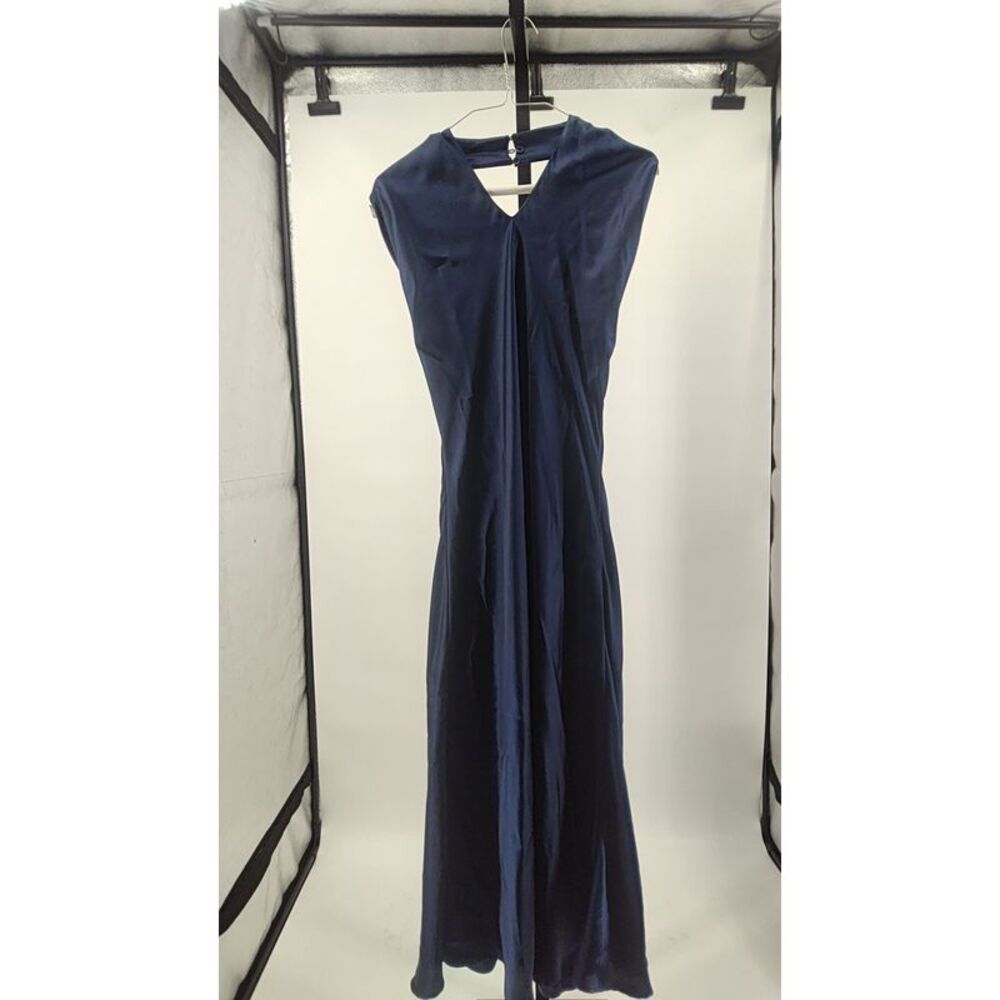 Quince 100% Washable Silk Twist Halter Midi Dress NWT XS